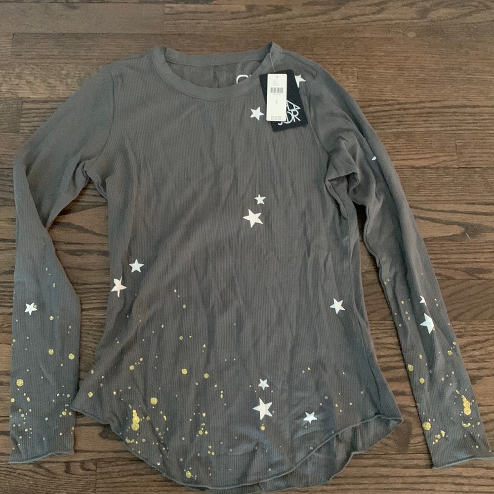 Long sleeve with stars and sparkles